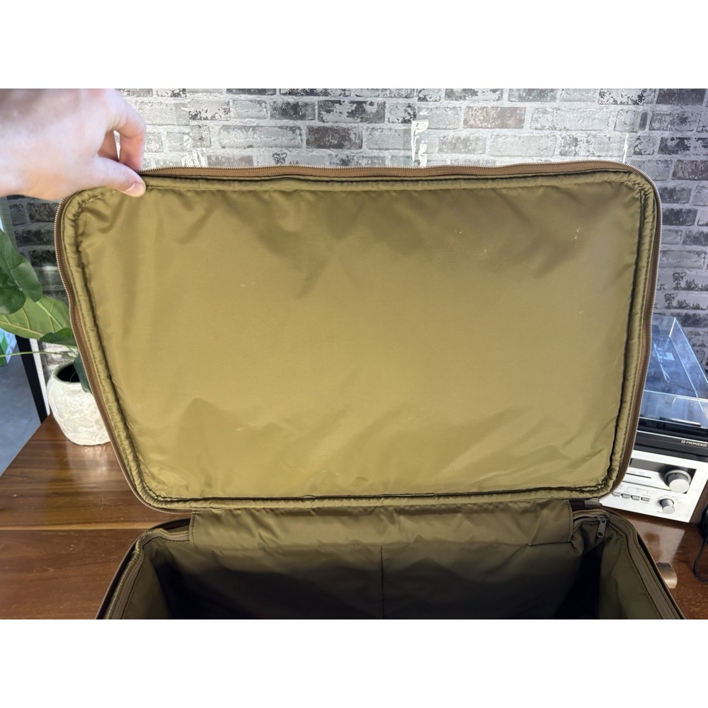 Vintage Hartmann Tweed Leather⭐️24x15 Wheeled Rolling Upright Suitcase Luggage⭐️ - Picture 11 of 14